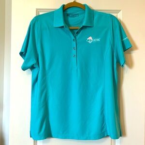 Ladies Teal Green/Blue Golf Polo - Salty Dog Hilton Head Island - Size Large